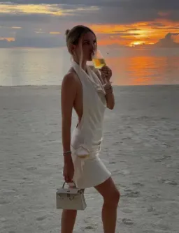 Arcina Ori Rosa Mini Dress Ivory AU 6 - Hen's & Bachelorette Party White Dress for rent on The Volte - image 4