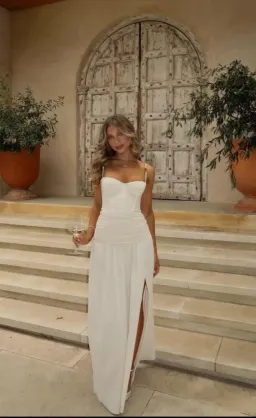 Manning Cartell Double Pleated Dress in Nougat Size 8 for rent on The Volte - image 1