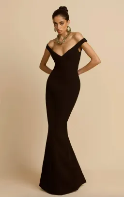 Arcina ori, ELLERY DRESS BLACK, maxi, size 6 for rent on The Volte - image 1