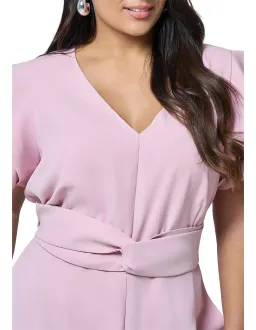 Curve Project Dusk-Caught Out Jumpsuit Pink Size 16 for rent on The Volte - image 6