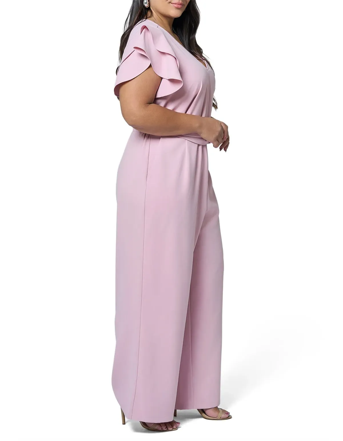 Curve Project Dusk-Caught Out Jumpsuit Pink Size 16 - Image 4