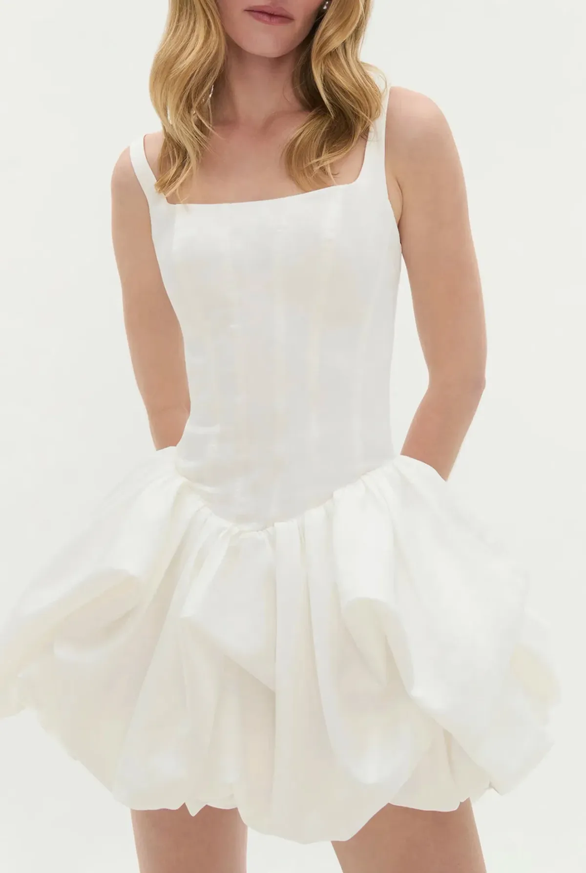 Aje Alani Mini Dress Ivory Size 10 - Image 3