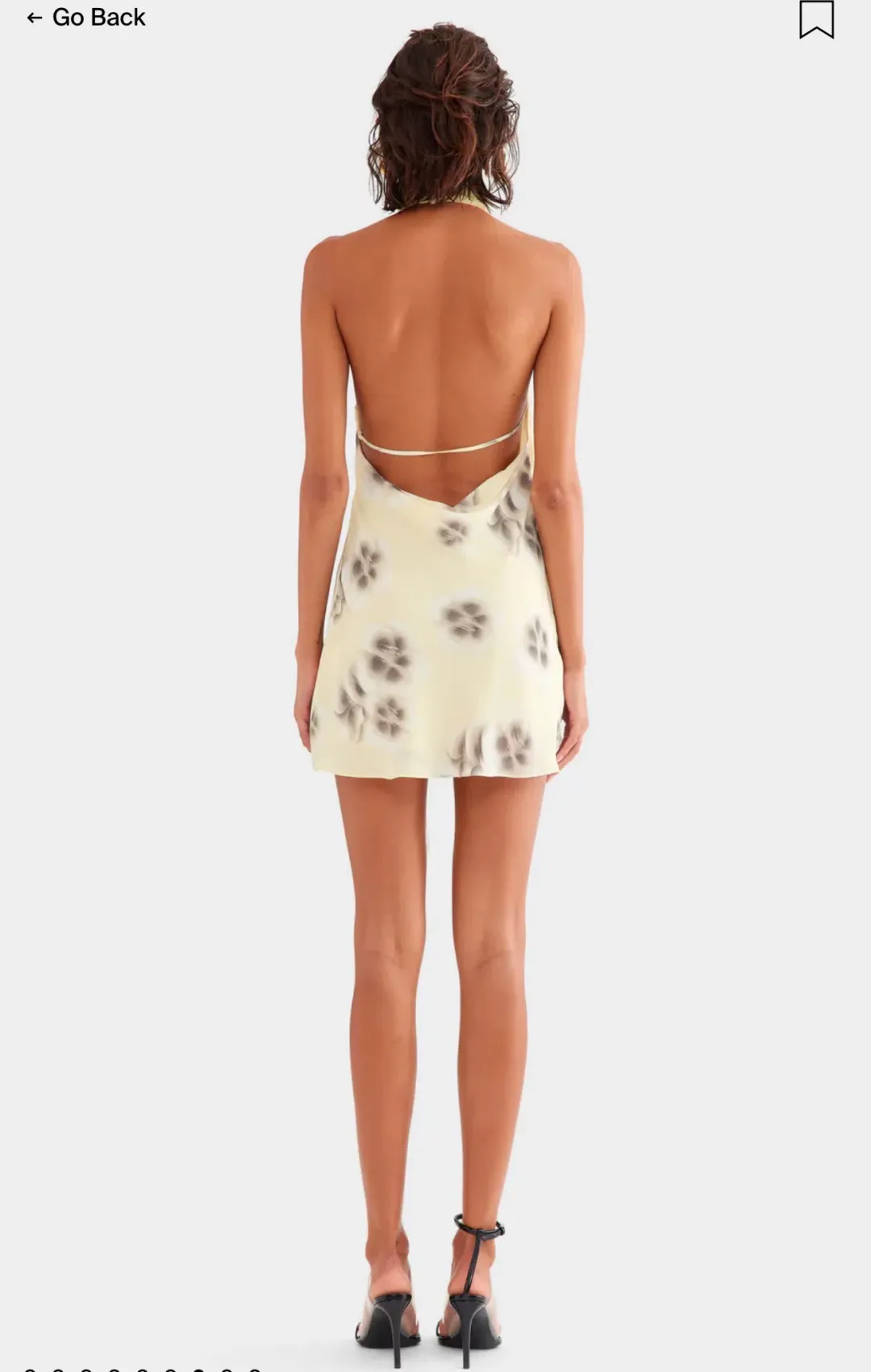 Venroy draped halter mini dress for rent on The Volte - main image