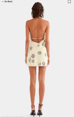 Venroy draped halter mini dress for rent on The Volte - image 3