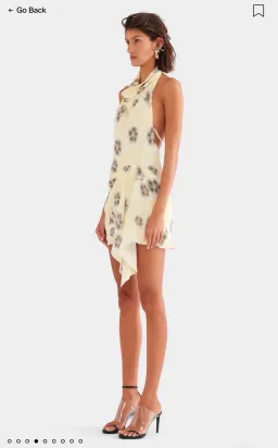 Venroy draped halter mini dress for rent on The Volte - image 4