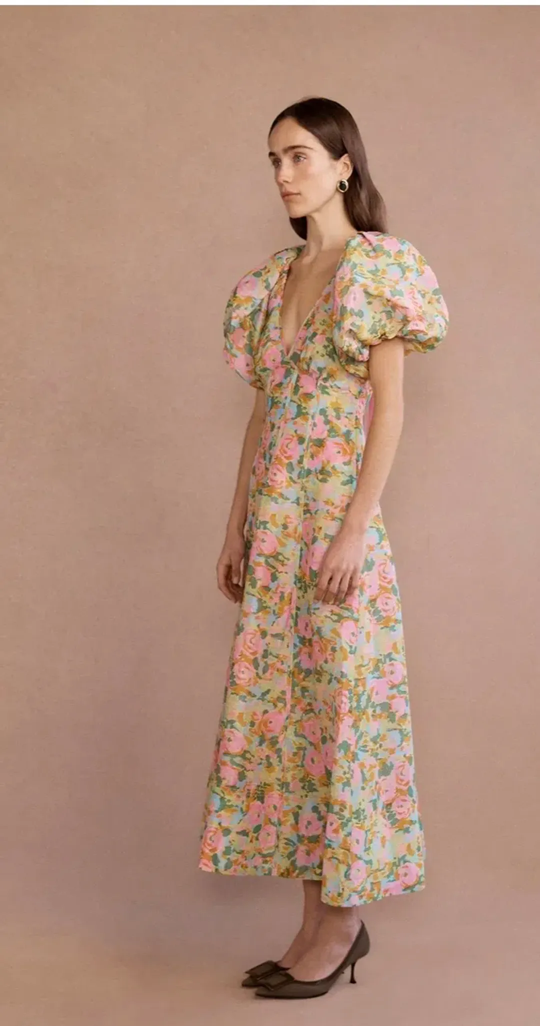 Lovaan Lorna Dress Sienna Floral Size 8 for rent on The Volte - main image