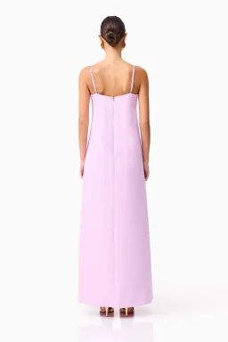 Elliat Buttercup Embroidered Maxi Dress in Purple - Size L/12 for rent on The Volte - image 2
