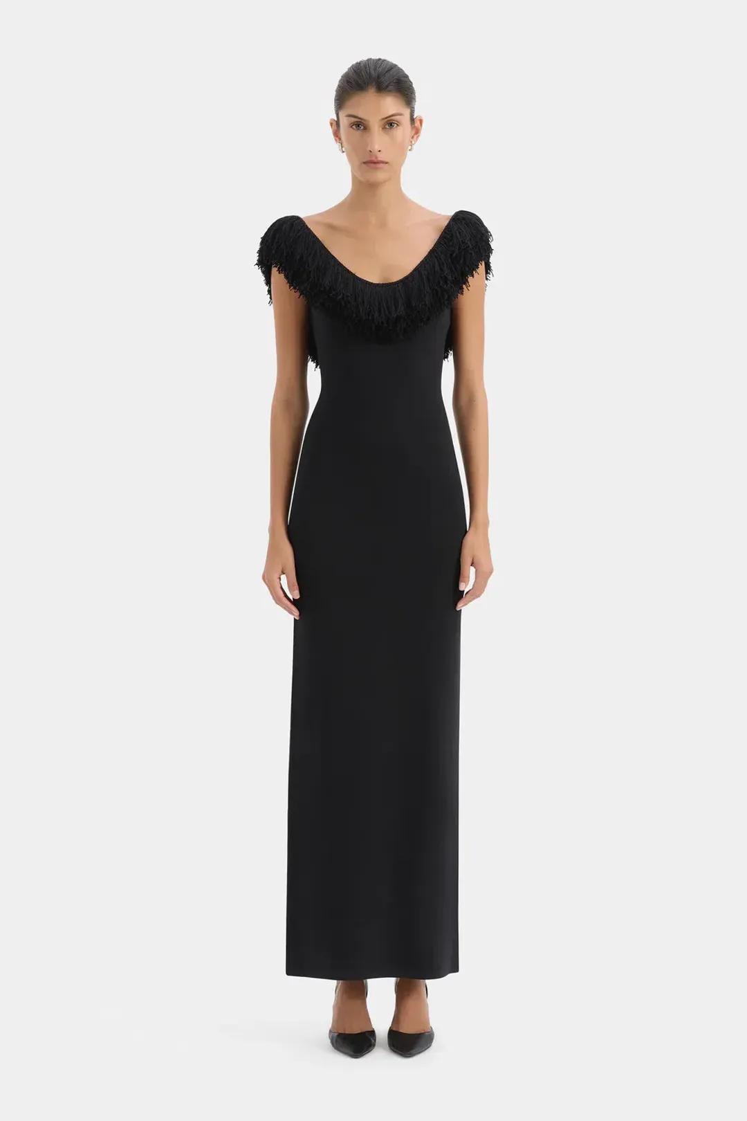 Sir the Label Marcelline Fringe Gown Size 1 for rent on The Volte - main image