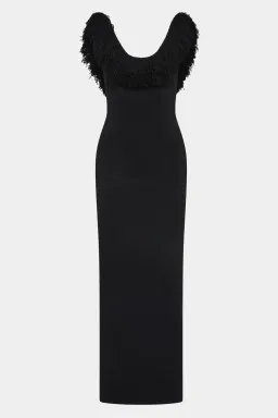 Sir the Label Marcelline Fringe Gown Size 1 for rent on The Volte - image 4