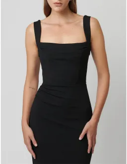 Effie Kats Marbella Soft Crepe Floor Length Gown Black Size 6 for rent on The Volte - image 4