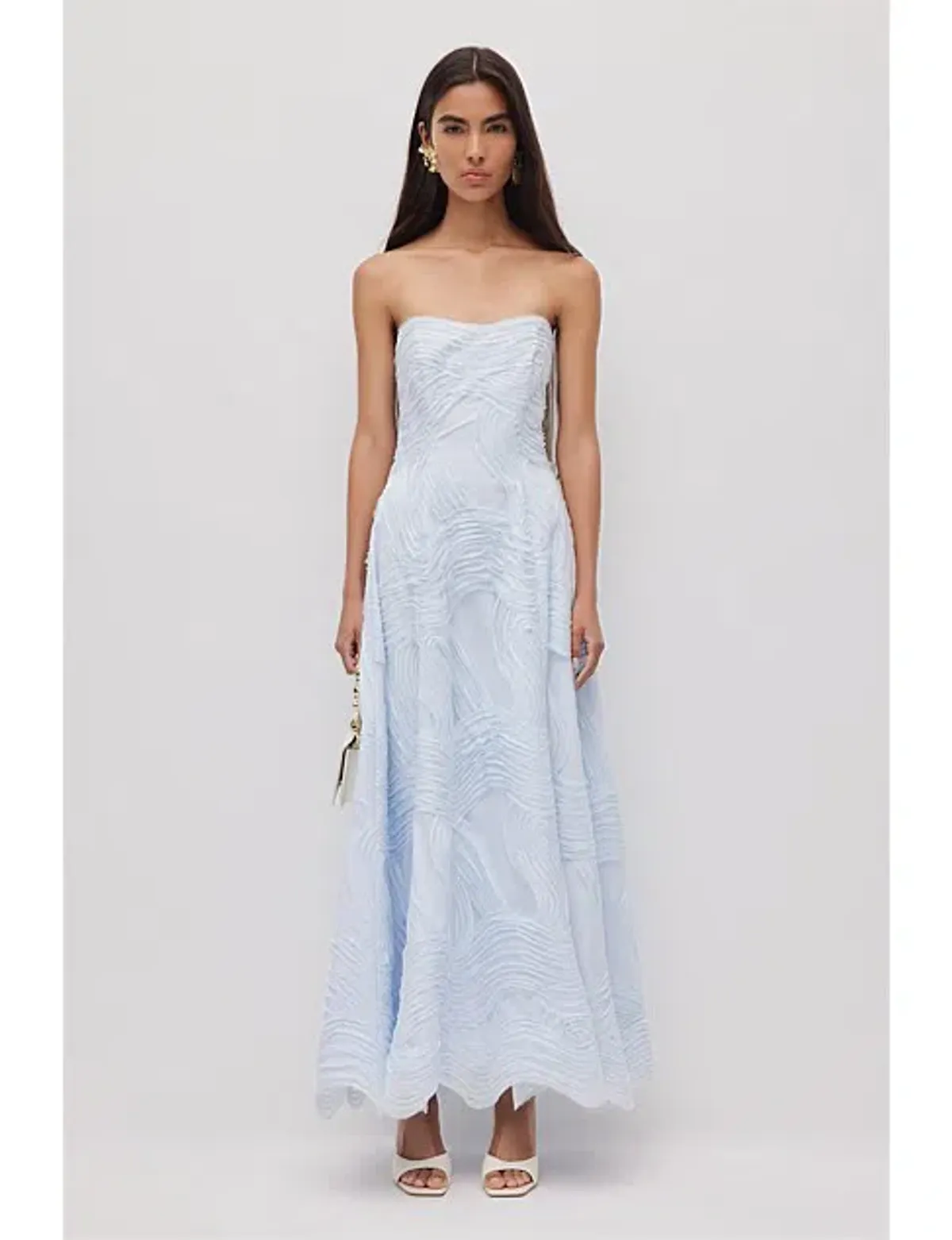 AJE WAVE GOWN IN PASTEL BLUE SIZE 10 for rent on The Volte - main image