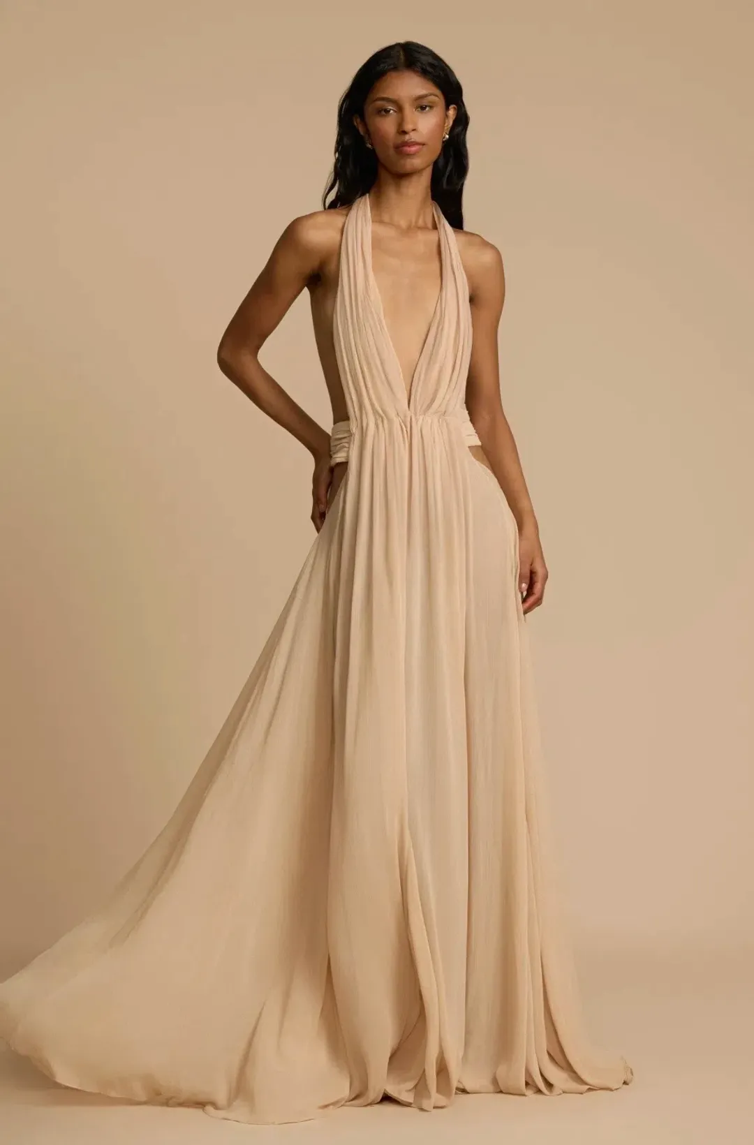 Arcina Ori Florence Dress Stone for rent on The Volte - main image