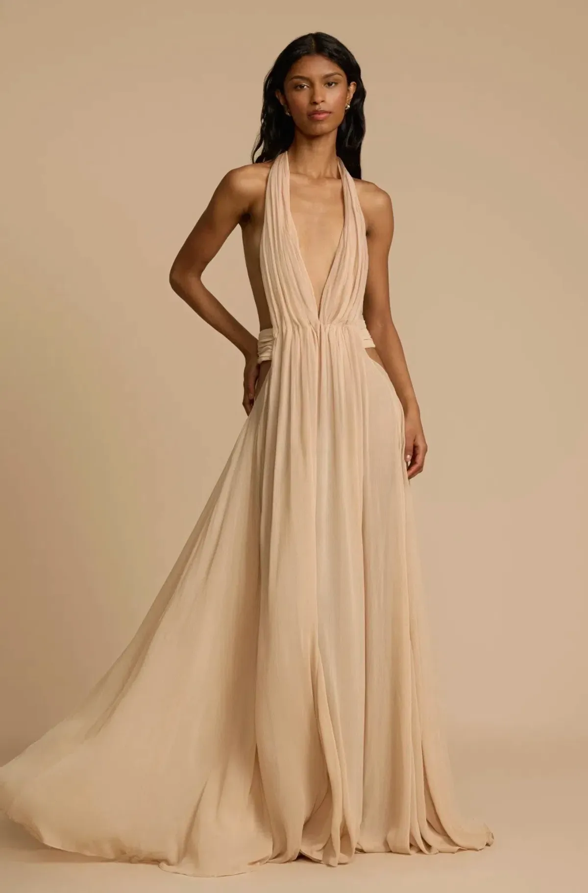 Arcina Ori Florence Dress Stone for rent on The Volte - main image