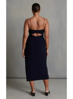 Bec & Bridge Be Mine Cut Out Midi Dress Black Size AU 6 for rent on The Volte - image 3