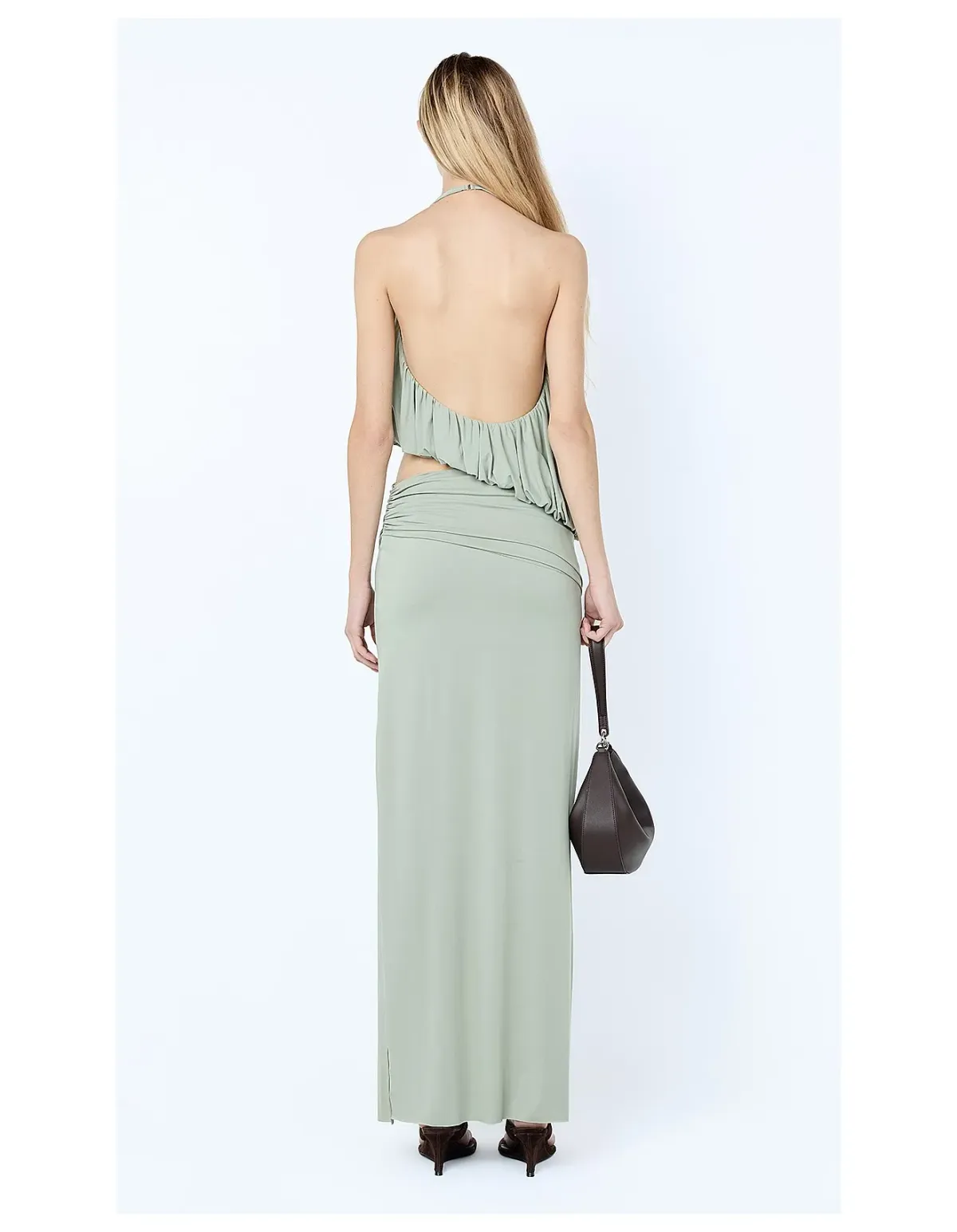 Bec Bridge Cadence Racer Maxi Dress Mint Size 8 - Image 3