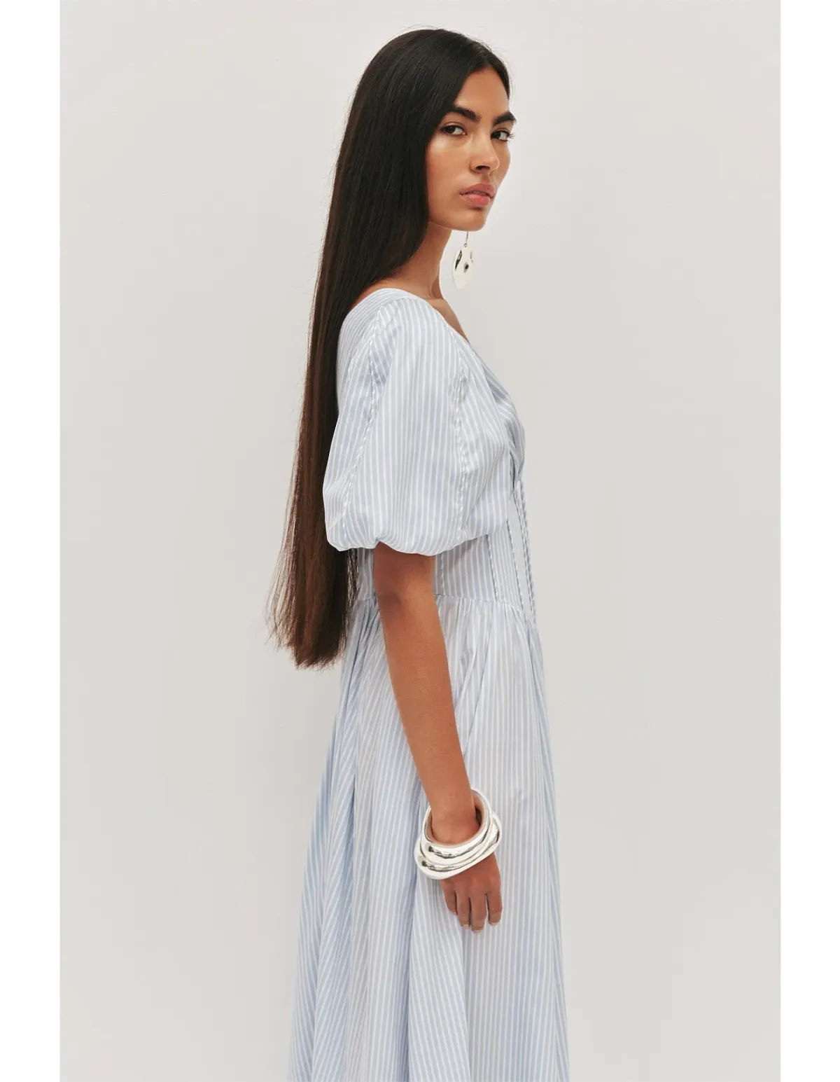 Aje Beau Midi Dress Blue Size 12 - Image 4