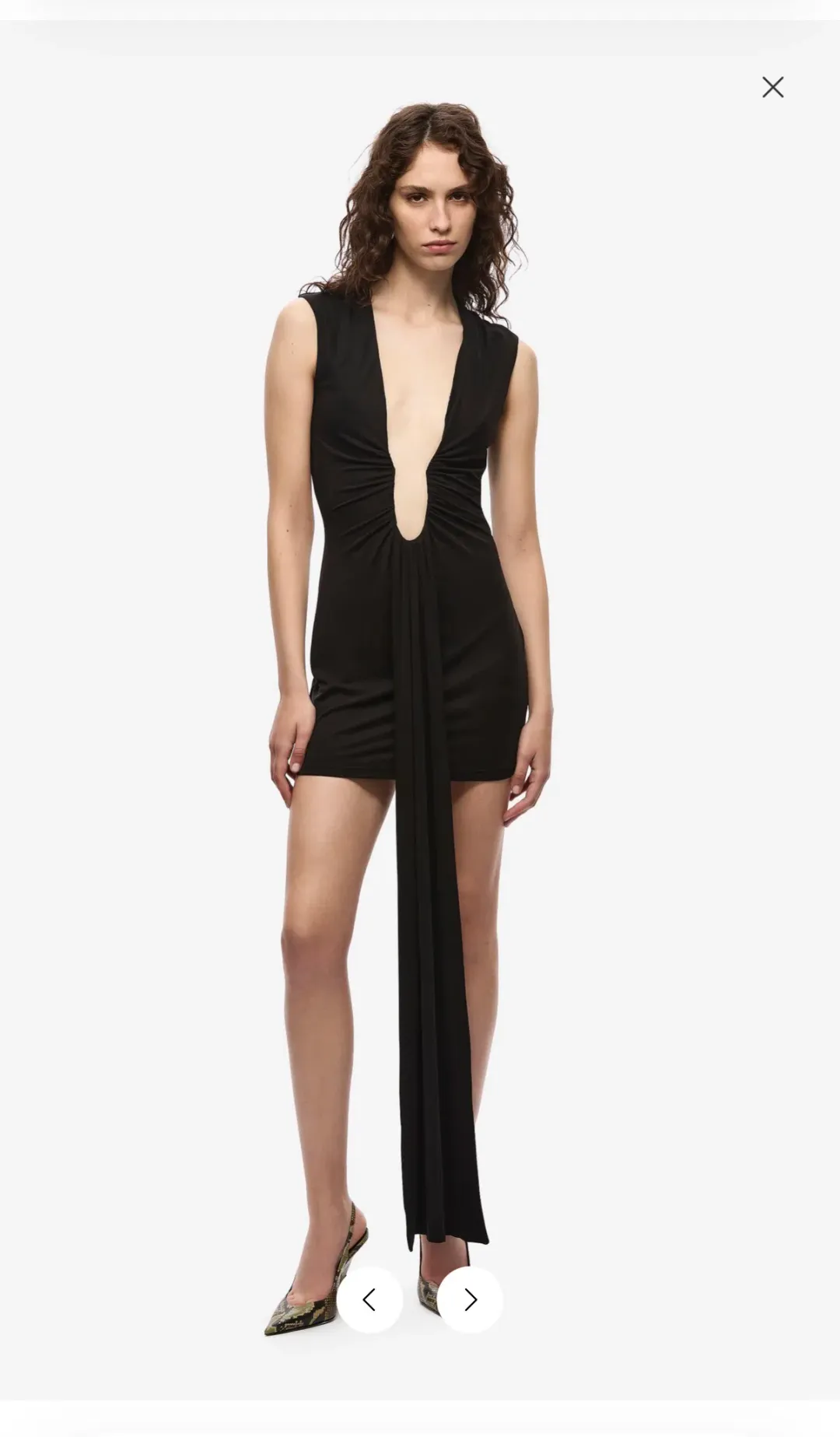 Jennifer cupro mini dress for rent on The Volte - main image