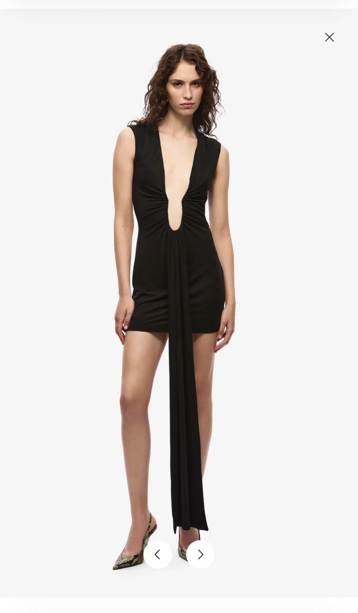 Jennifer cupro mini dress for rent on The Volte - main image