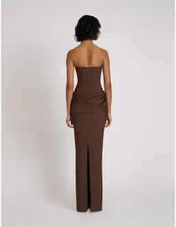 Eliya The Label Hilda Gown Brown Size 10 for rent on The Volte - image 5