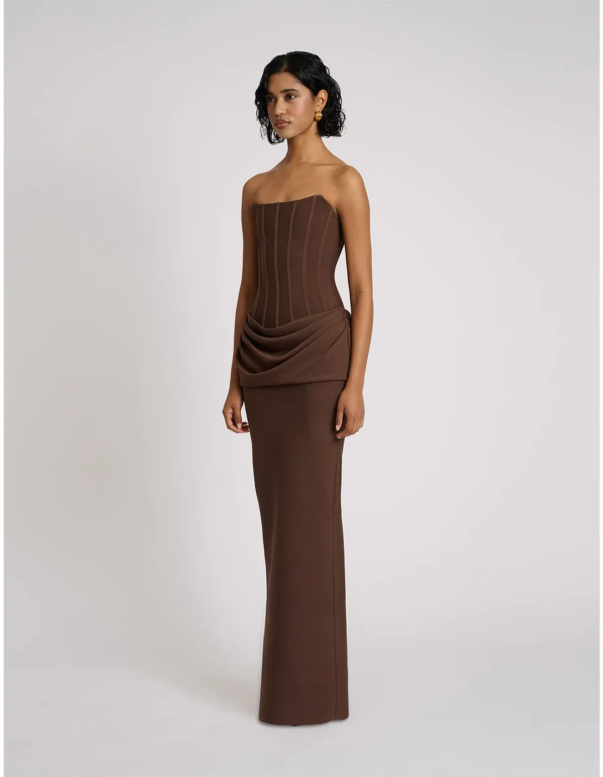 Eliya The Label Hilda Gown Brown Size 10 - Image 4