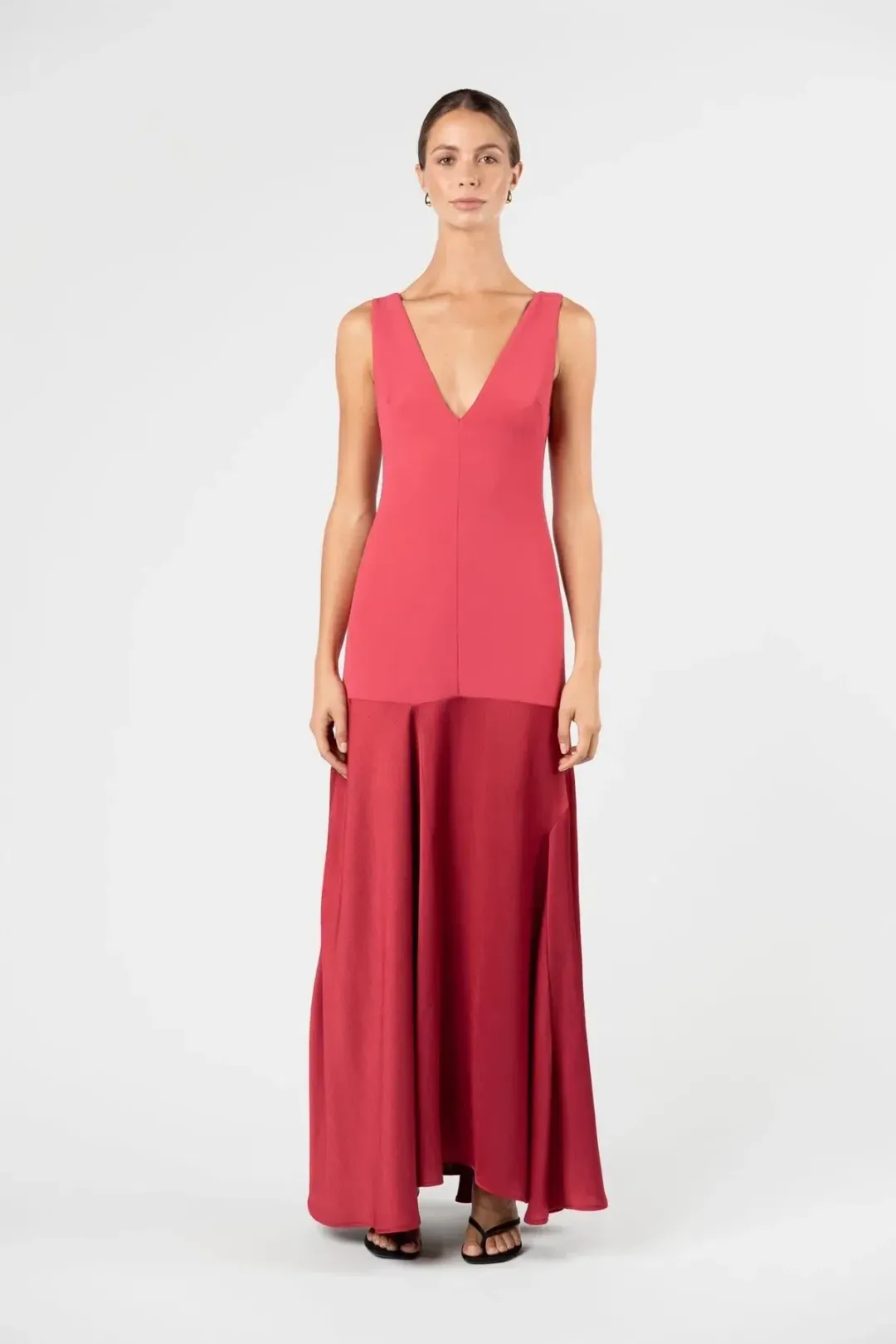 One Fell Swoop Venetian Maxi Dress in Ruby for rent on The Volte - main image