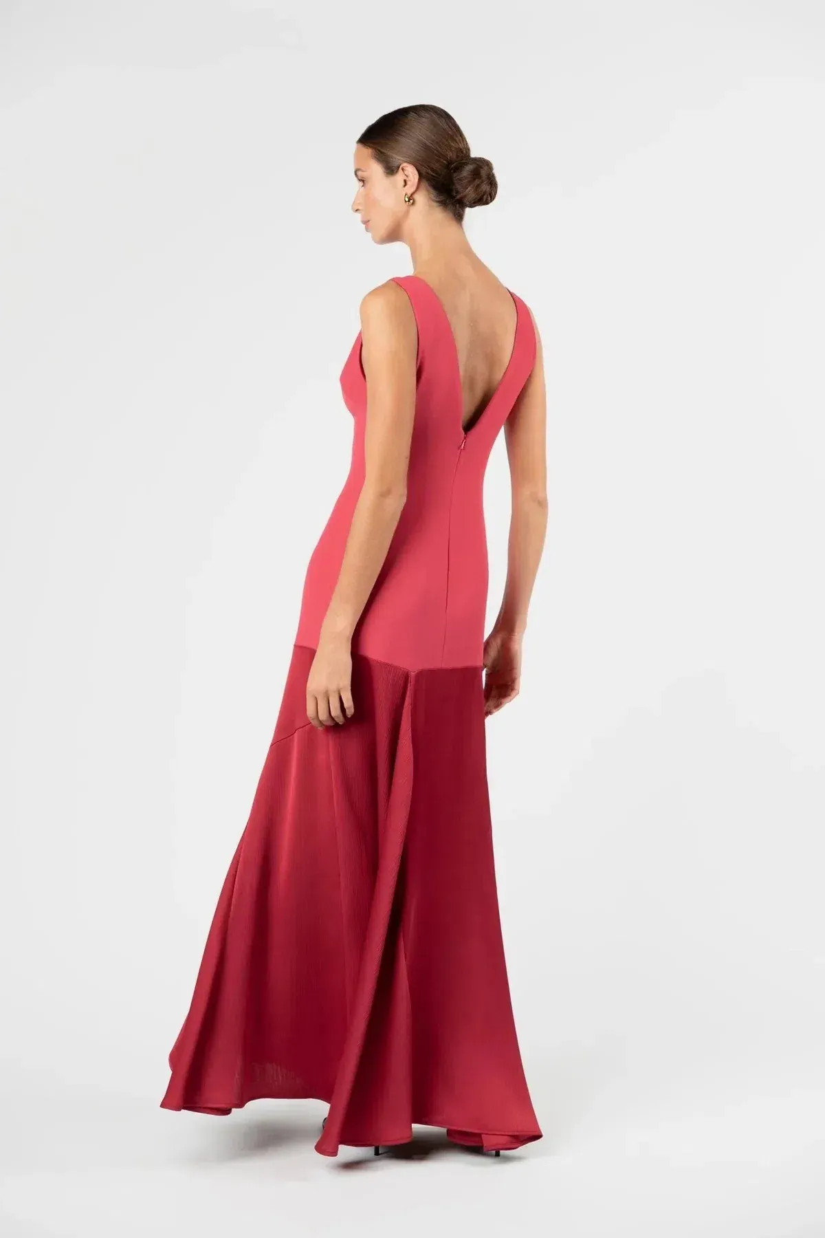 One Fell Swoop Venetian Maxi Dress in Ruby - Image 4