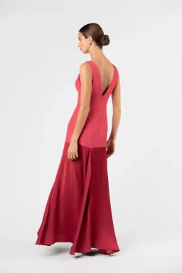 One Fell Swoop Venetian Maxi Dress in Ruby for rent on The Volte - image 4