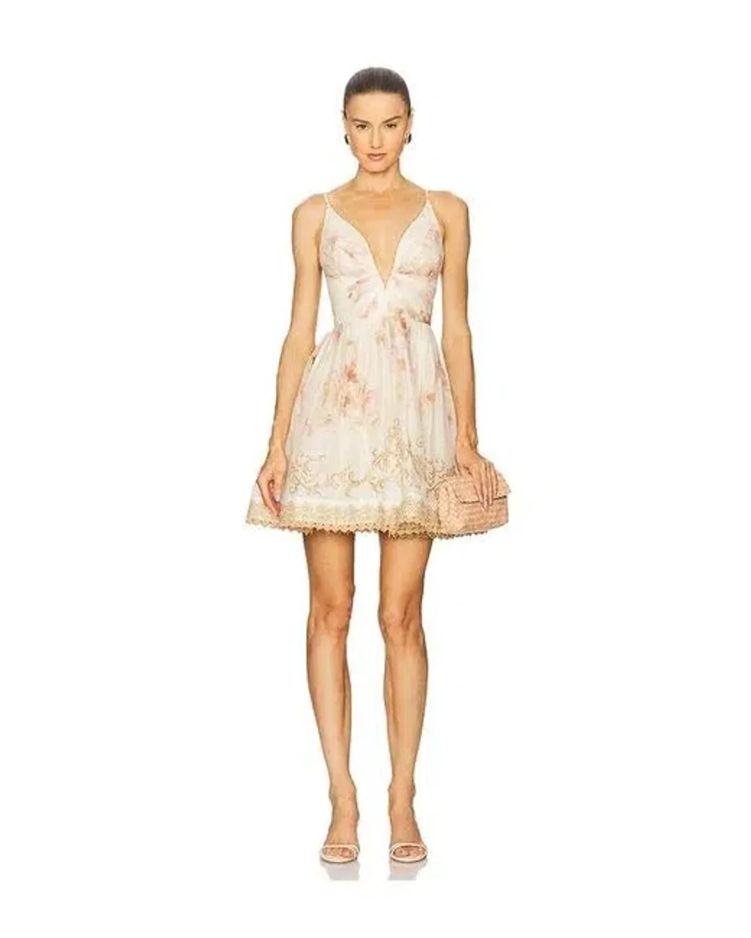 Zimmermann Hypnotic Trimmed Mini Dress Size AU6 for rent on The Volte - main image
