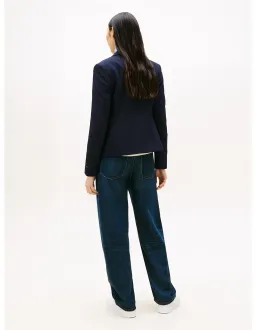 Tommy Hilfiger Punto Tonal Crest Slim Blazer Navy Size 36 EU for rent on The Volte - image 2
