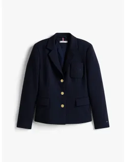 Tommy Hilfiger Punto Tonal Crest Slim Blazer Navy Size 36 EU for rent on The Volte - image 5