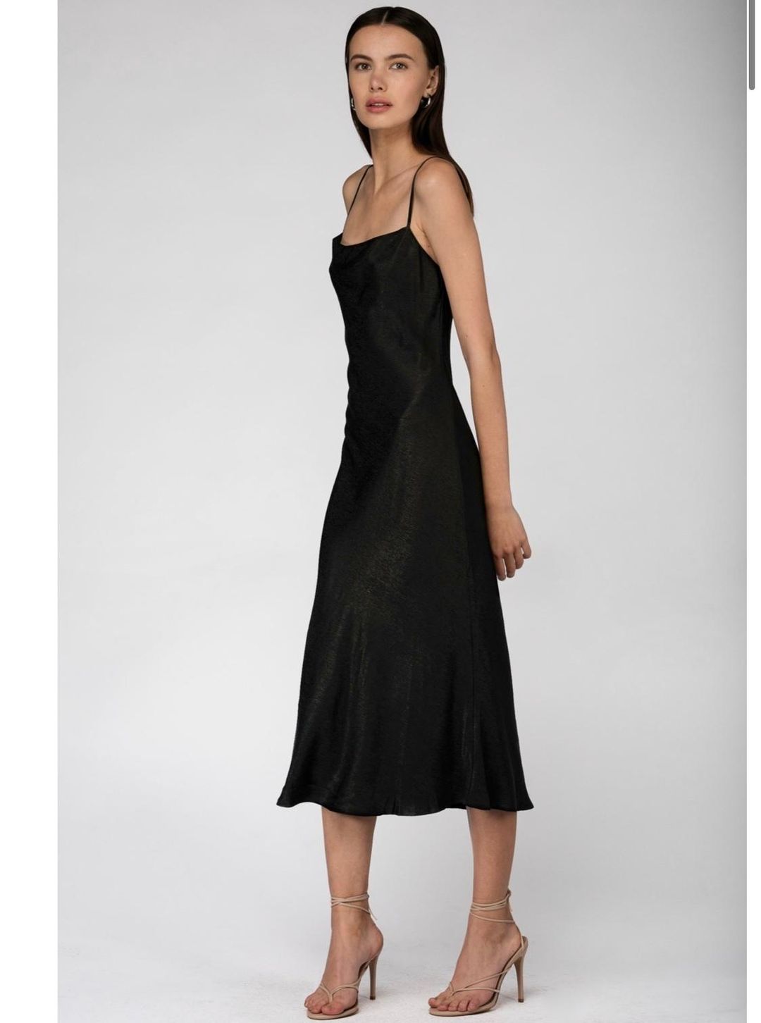 Third form black bias slip dress size 8 for rent on The Volte - main image