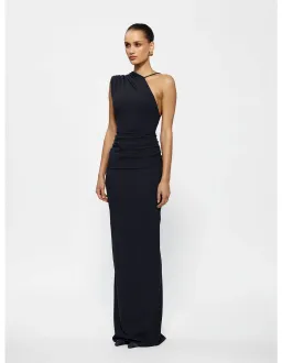 Effie Kats Greer One Shoulder Floor Length Gown Grey Size 8 for rent on The Volte - image 2
