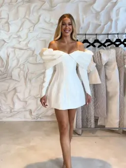 Eliya The Label - Nadal Dress White Size M for rent on The Volte - image 3