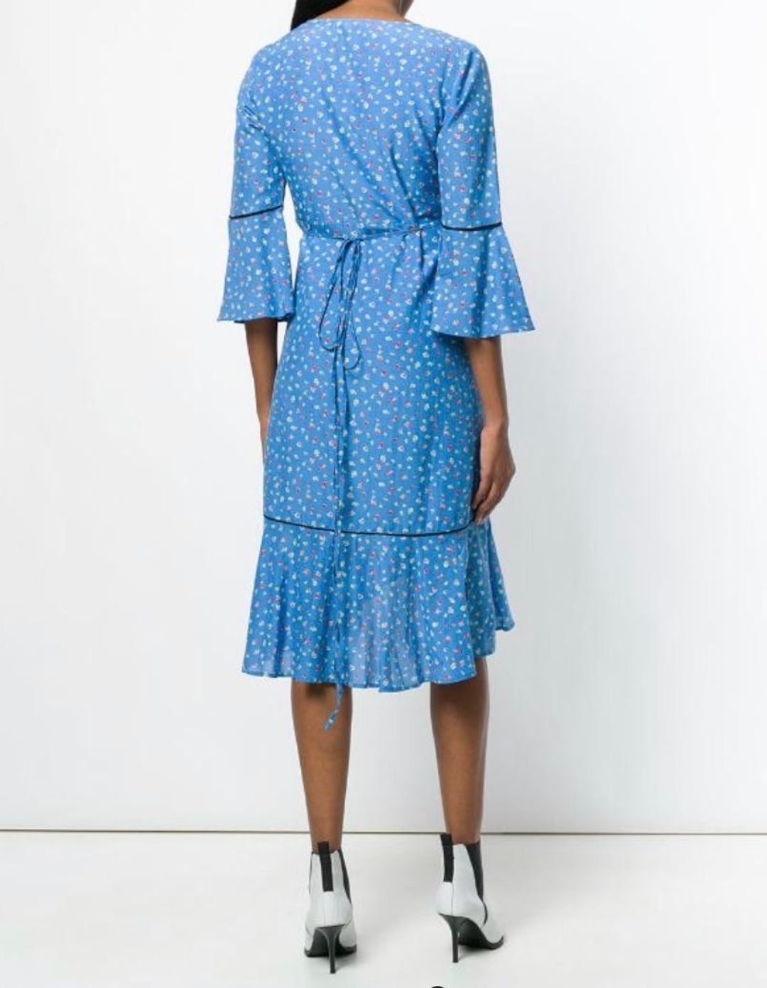 Ganni Beacon Wrap Dress for rent on The Volte - main image