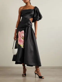 Alemais Regent Noir Gown Black / Multi Size 12 for rent on The Volte - image 2