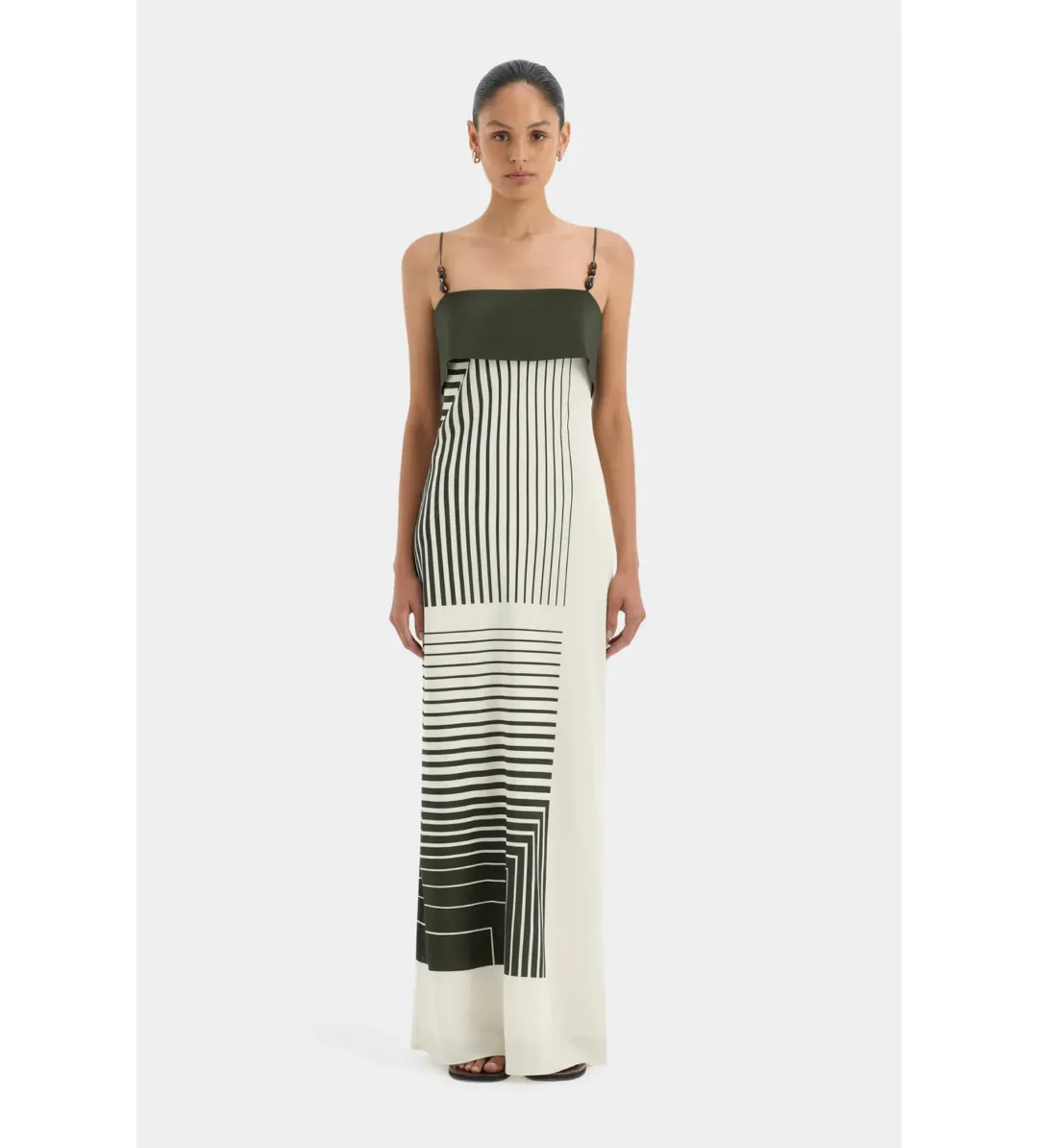 Sir The Label Leilana Slip Dress in Garden Stripe Size AU14 for rent on The Volte - main image