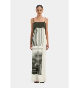 Sir The Label Leilana Slip Dress in Garden Stripe Size AU14 for rent on The Volte - image 1
