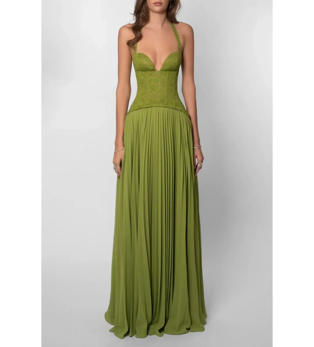 Fenity Gaia Dress in Green Size AU6 for rent on The Volte - main image
