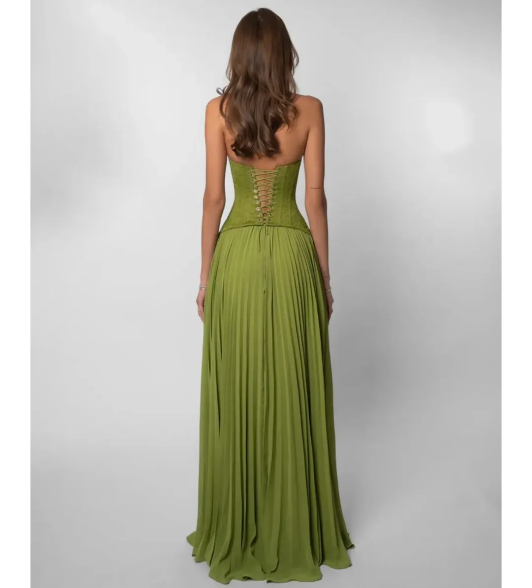 Fenity Gaia Dress in Green Size AU6 for rent on The Volte - main image