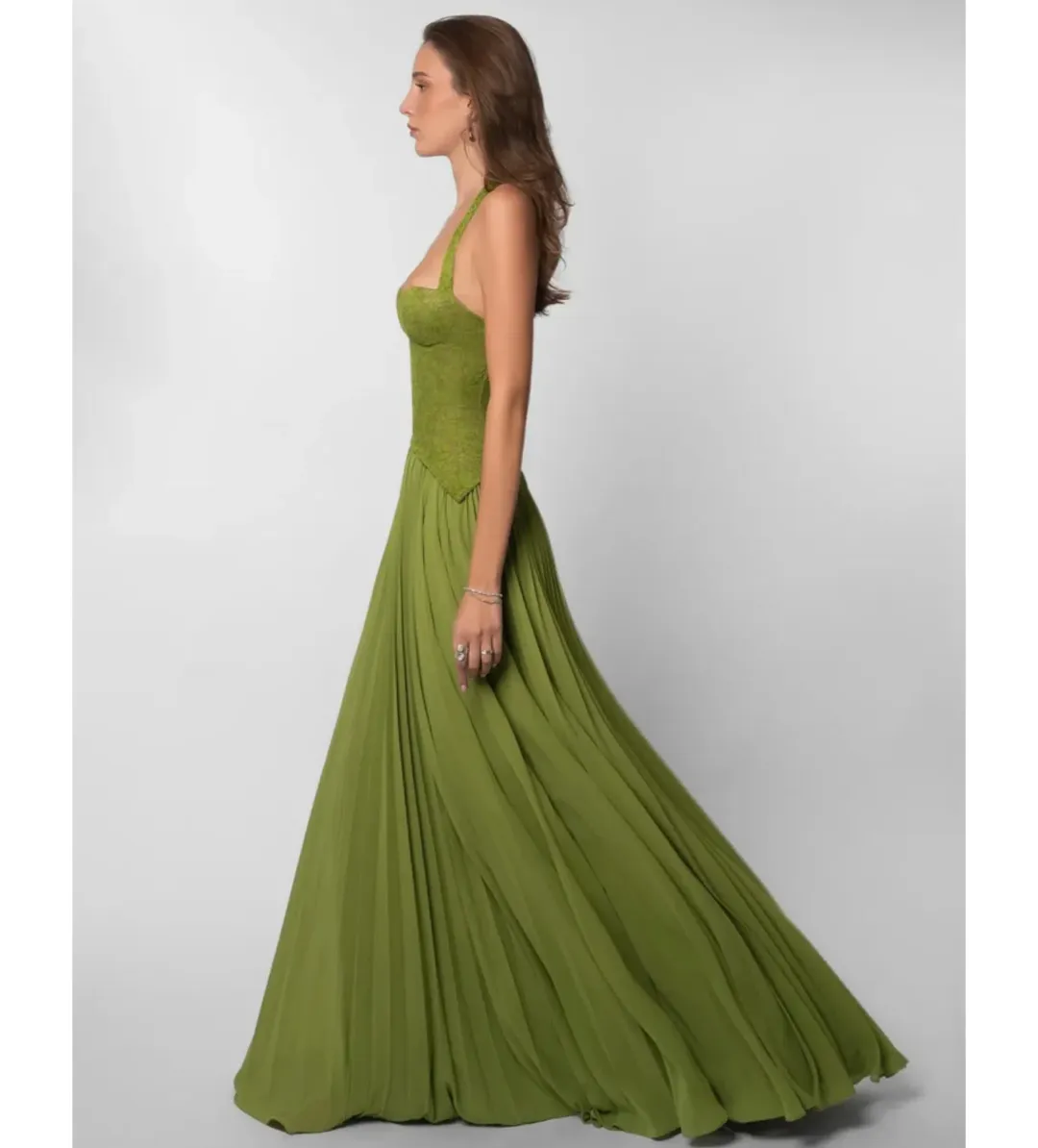 Fenity Gaia Dress in Green Size AU6 for rent on The Volte - main image