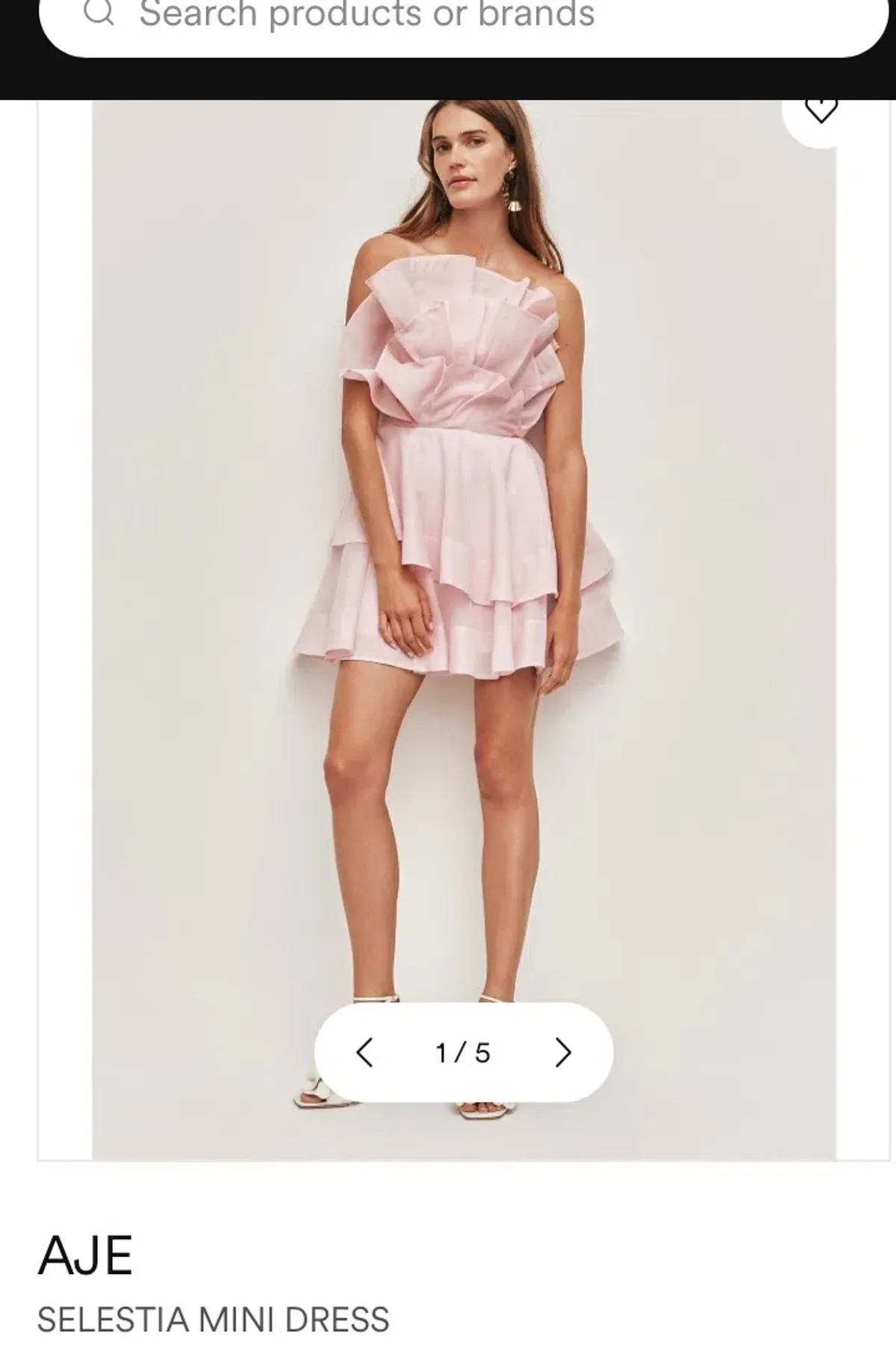 AJE Selestia Mini Dress Ash Pink Size 10 - Image 1