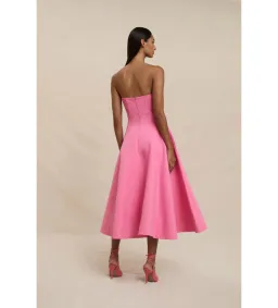 By Johnny Venus Shell Strapless Dress in Pink Size AU10 for rent on The Volte - image 3