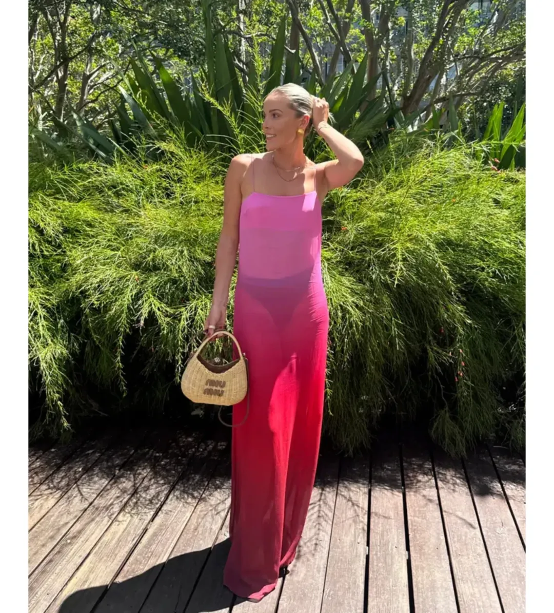 Rat & Boa Arabella Dress in Pink Size AU8 for rent on The Volte - main image