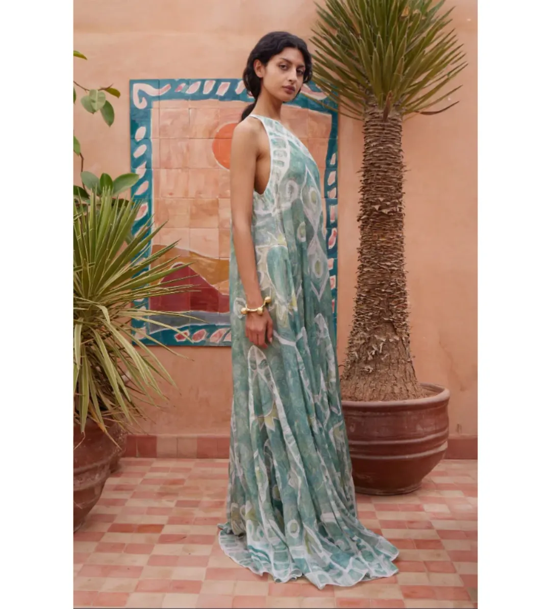 Alemais Samira Gown in Print Size AU12 for rent on The Volte - main image