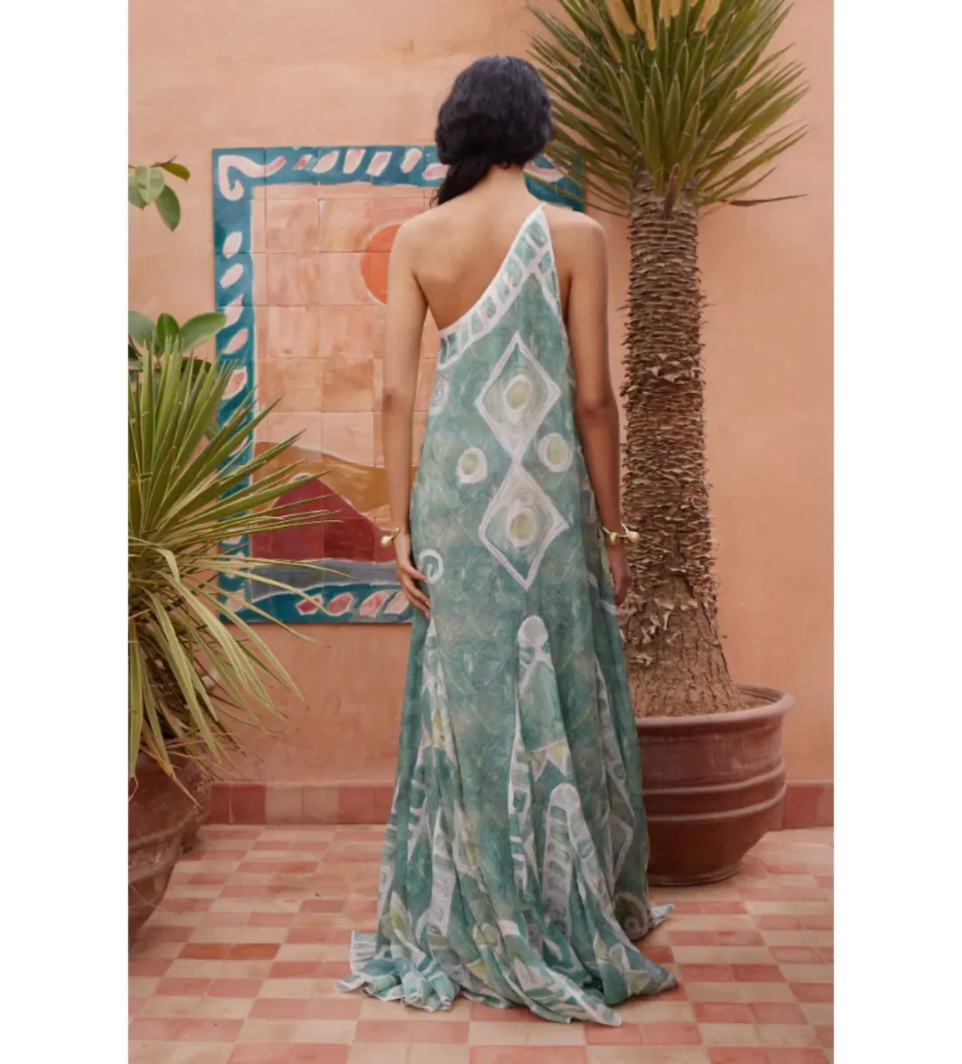 Alemais Samira Gown in Print Size AU12 for rent on The Volte - main image