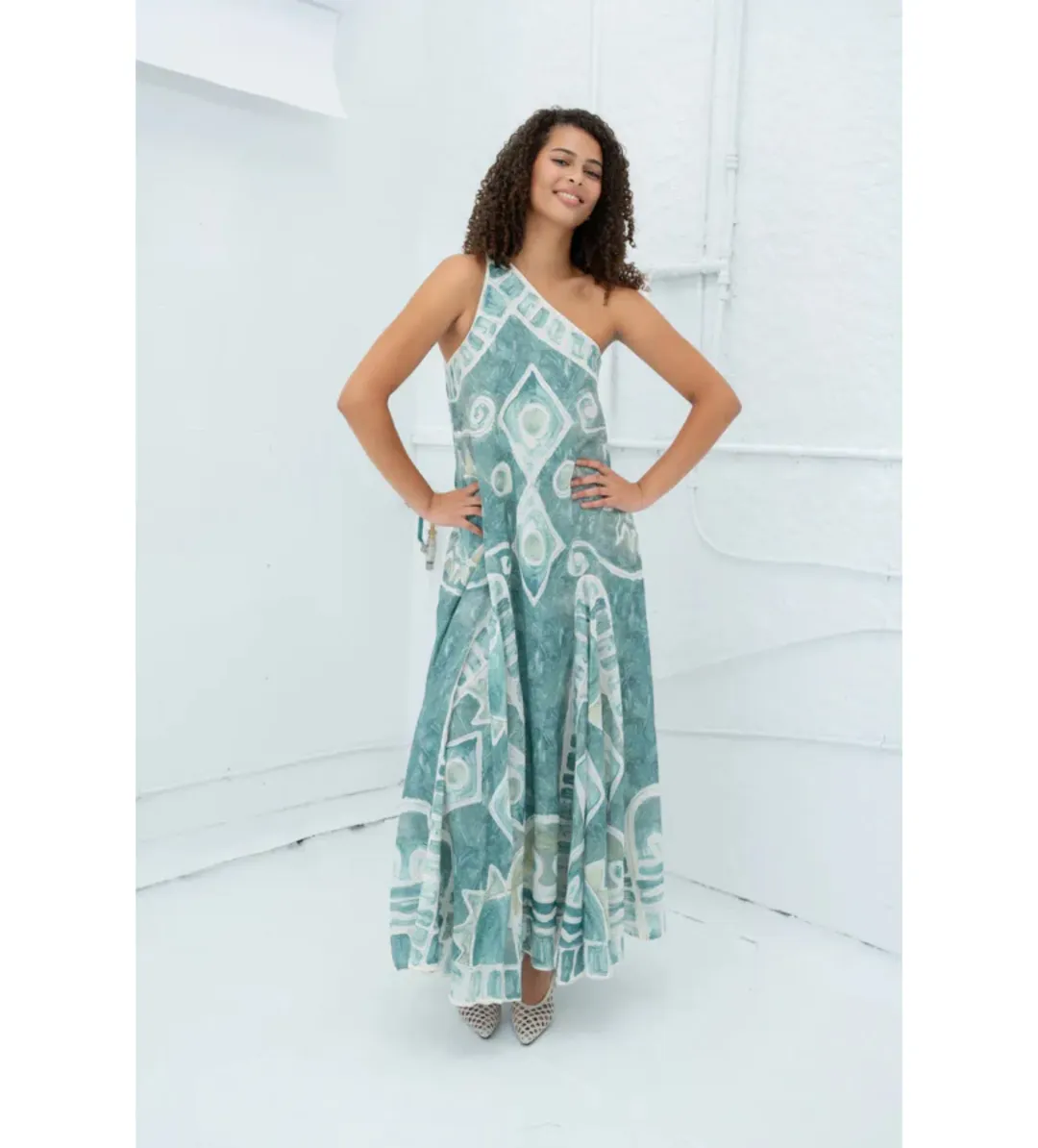 Alemais Samira Gown in Print Size AU12 for rent on The Volte - main image