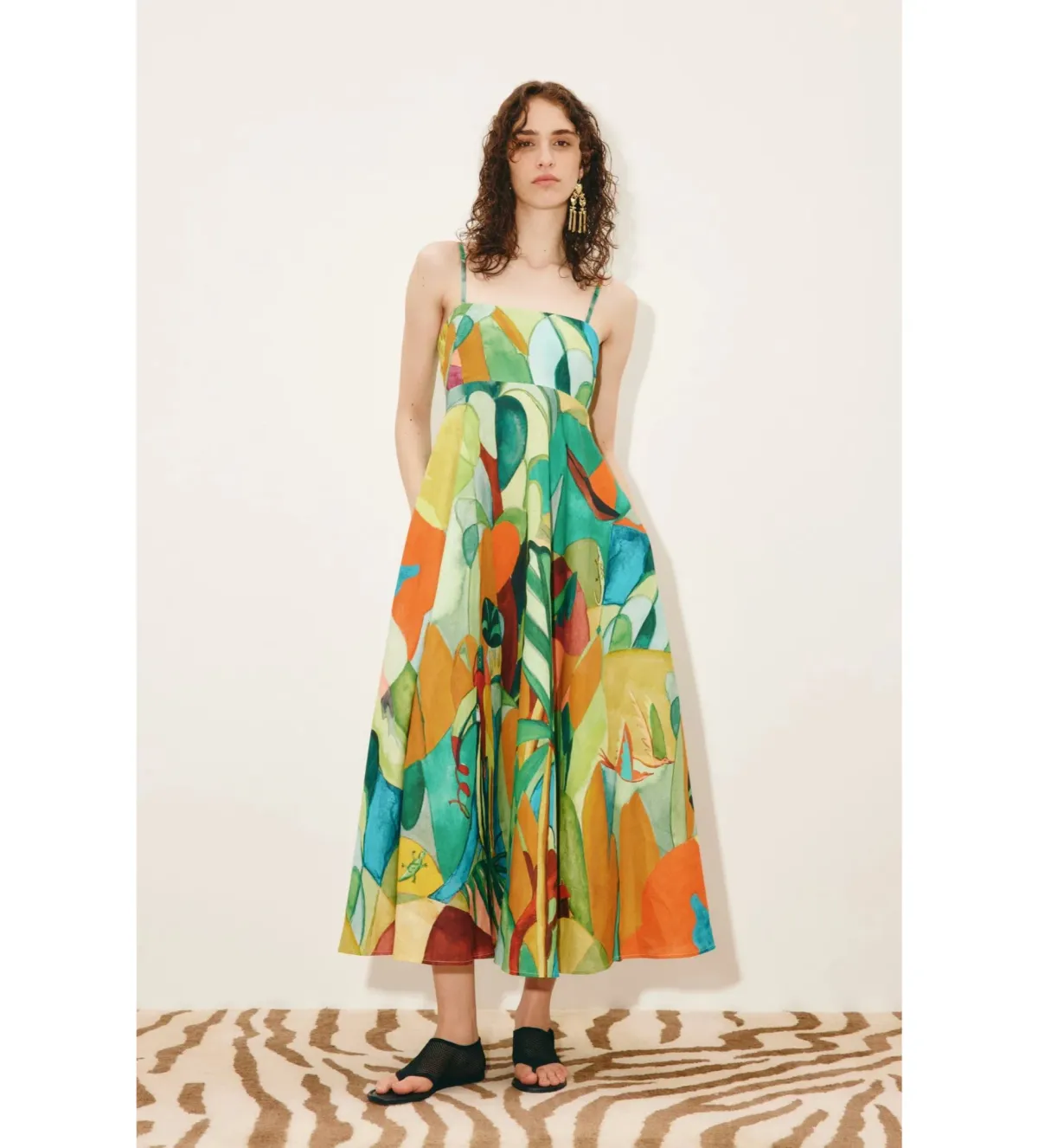 Alemais Mokshini Sundress in Print Size AU8 for rent on The Volte - main image