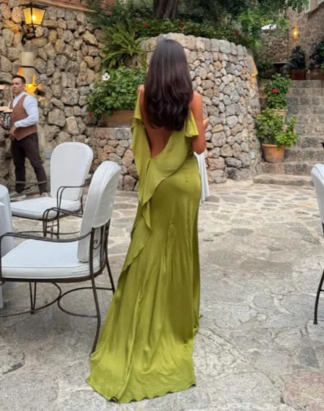 Arcina Ori Odessa Maxi Dress in Pistachio Green Size L / Au 12 for rent on The Volte - main image