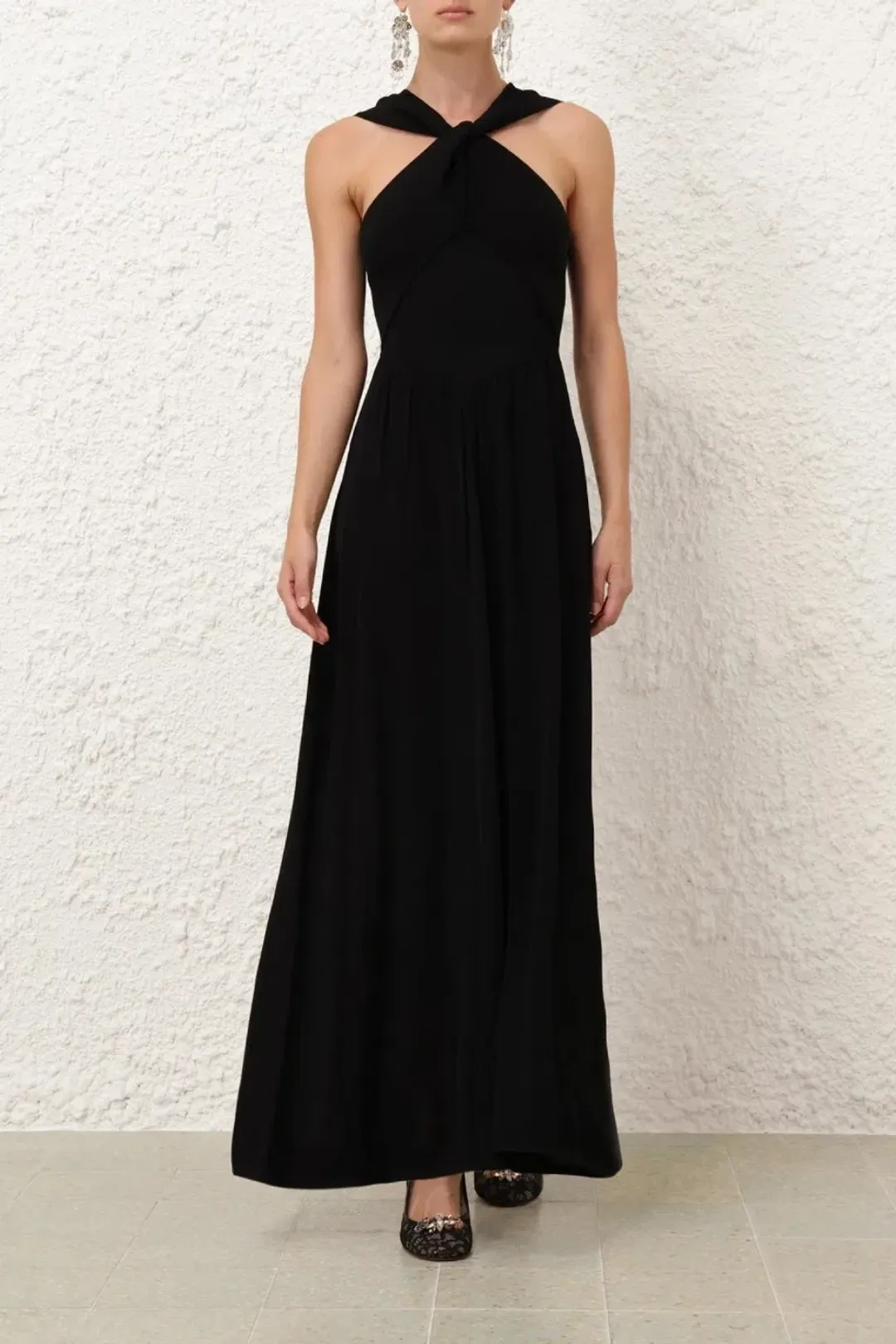 Crush Halter Neck Midi Dress By Zimmermann Size 0 for rent on The Volte - main image