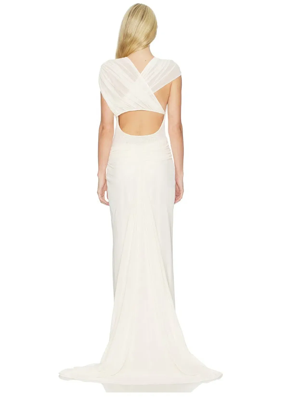 Bec & Bridge Leia Drape Maxi Gown Buttercream Size AU 10 - Image 4